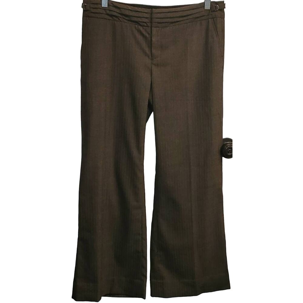 Gap gray Stretch Baggy Wide Leg Wool Trousers Size 8 Regular
